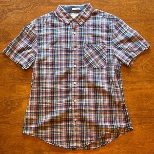 Original Penguin Plaid Short Sleeve Shirt - Men’s Medium